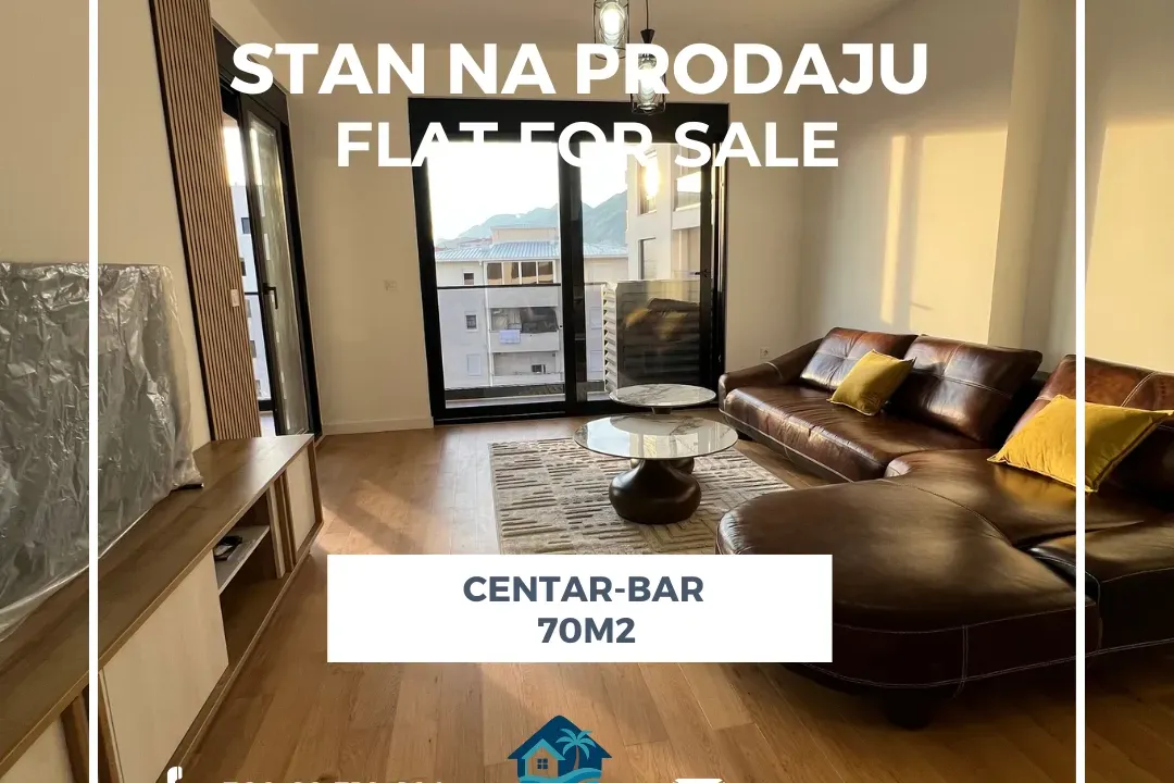 Prodaja, jednosoban stan, 70m², Centar, Bar