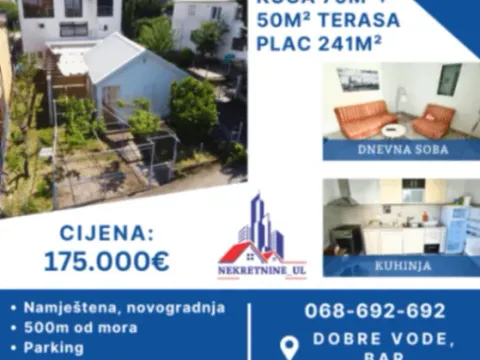 House for Sale, 70m2, Dobre Vode, Bar House for Sale, 70m2, Dobre Vode, Bar