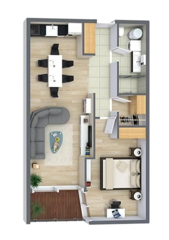 Sale, one bedroom apartment, 65m², Bar, Crna Gora