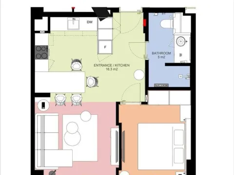 Prodaja, jednosoban stan, 56m², Rafailovići, Budva - image 5