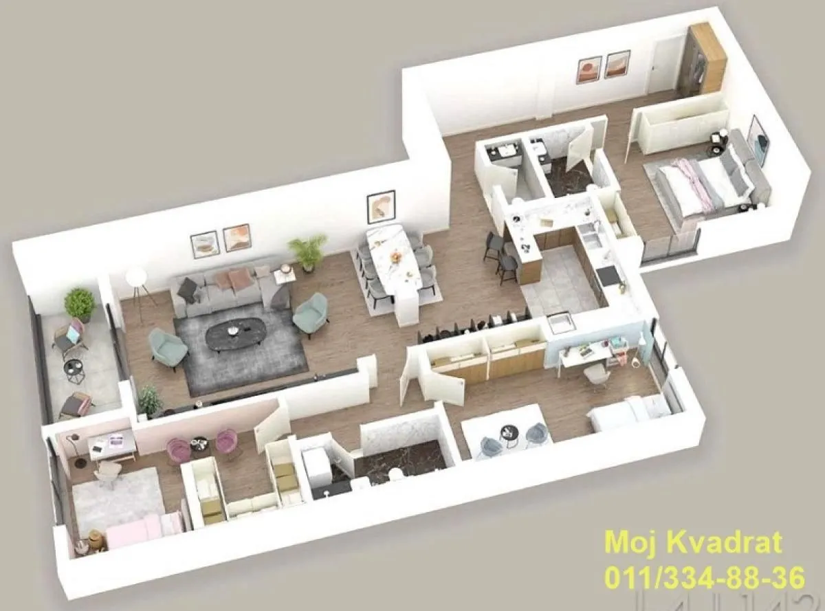 Sale, four bedroom apartment, 142m², Kalenić Pijaca, Vračar Sve Podlokacije