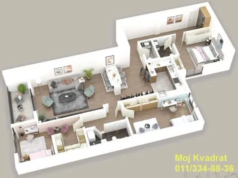 Prodaja, četvorosoban stan, 142m², Kalenić Pijaca, Vračar Sve Podlokacije - image 3