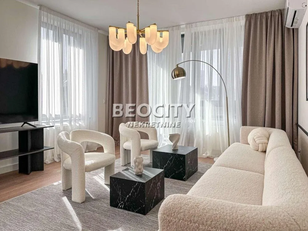 Izdavanje, trosoban stan, 85m², Beograd Na Vodi, Beograd