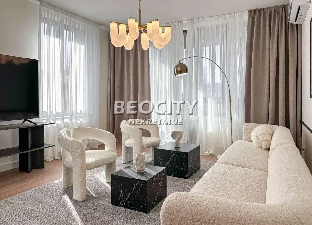 Izdavanje, trosoban stan, 85m², Beograd Na Vodi, Beograd