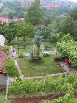 Pogled odozgo na uređeno dvorište sa zelenilom i baštom. - image 8