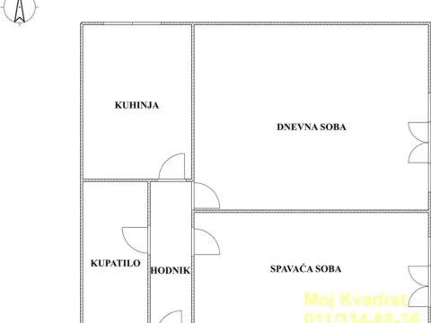 Sale, two bedroom apartment, 43m², Banovo Brdo, Beograd - image 8