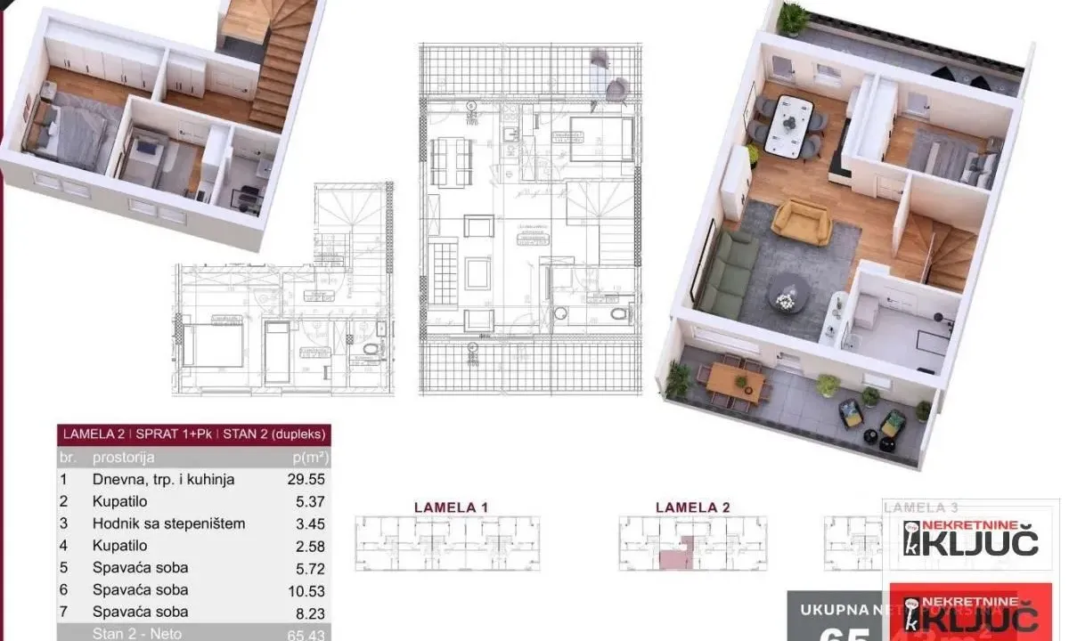 Sale, three bedroom apartment, 85m², Veternik, Novi Sad Sve Podlokacije