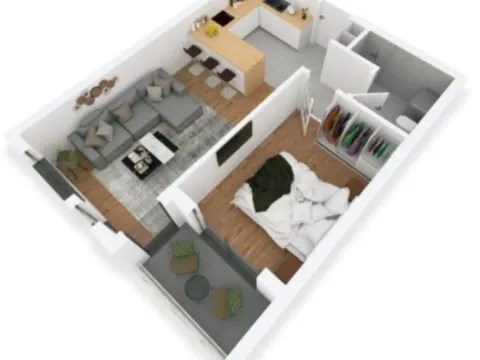 Sale, one bedroom apartment, 49m², Centar, Bar - image 2