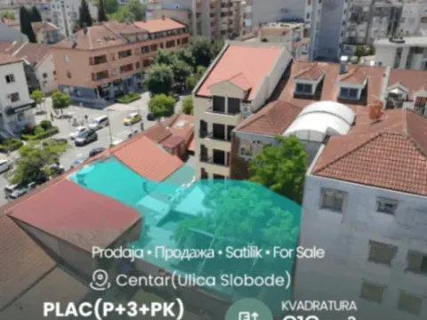 Sale, land lot, 213m², Centar, Podgorica