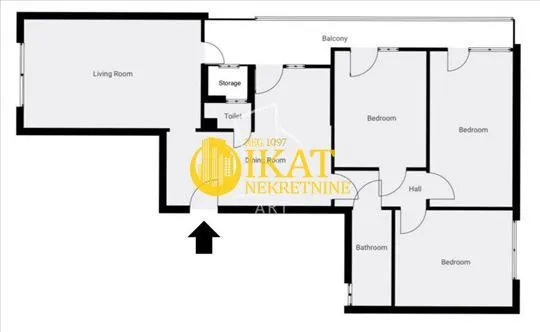 Sale, four bedroom apartment, 104m², Gradska Bolnica, Zvezdara Sve Podlokacije