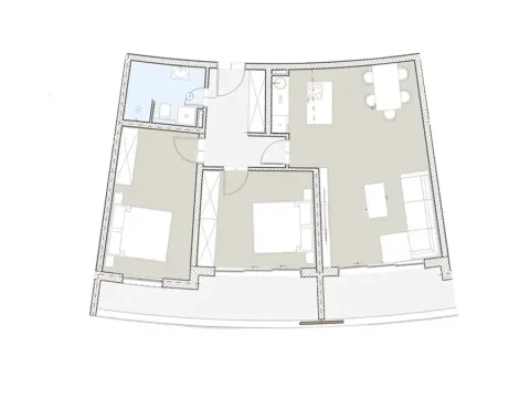 Sale, two bedroom apartment, 86m², Bečići, Budva - image 1