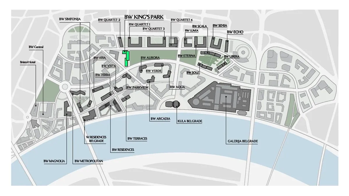 Sale, three bedroom apartment, 90m², Beograd Na Vodi, Beograd