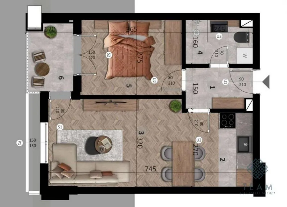 Sale, one bedroom apartment, 51m², Makedonsko naselje, Bar