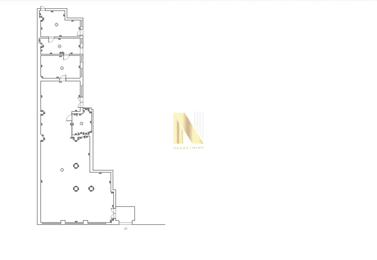 Izdavanje, poslovni prostor, 206m², Centar, Novi Sad