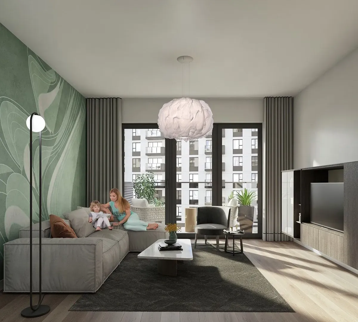 Sale, three bedroom apartment, 90m², Beograd Na Vodi, Beograd