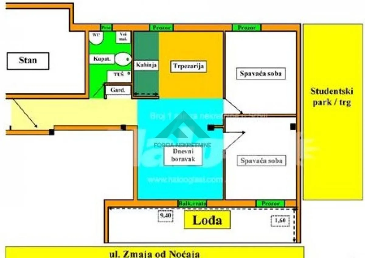 Prodaja, trosoban stan, 79m², Stari Grad, Beograd