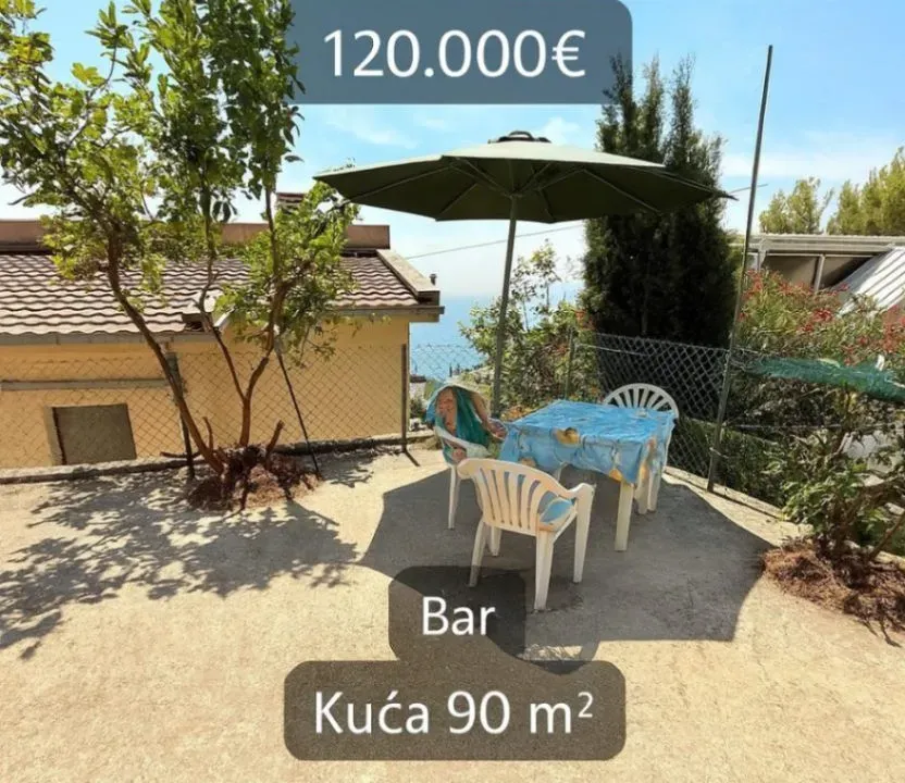 Prodaja, kuća, 90m², Zeleni Pojas, Bar