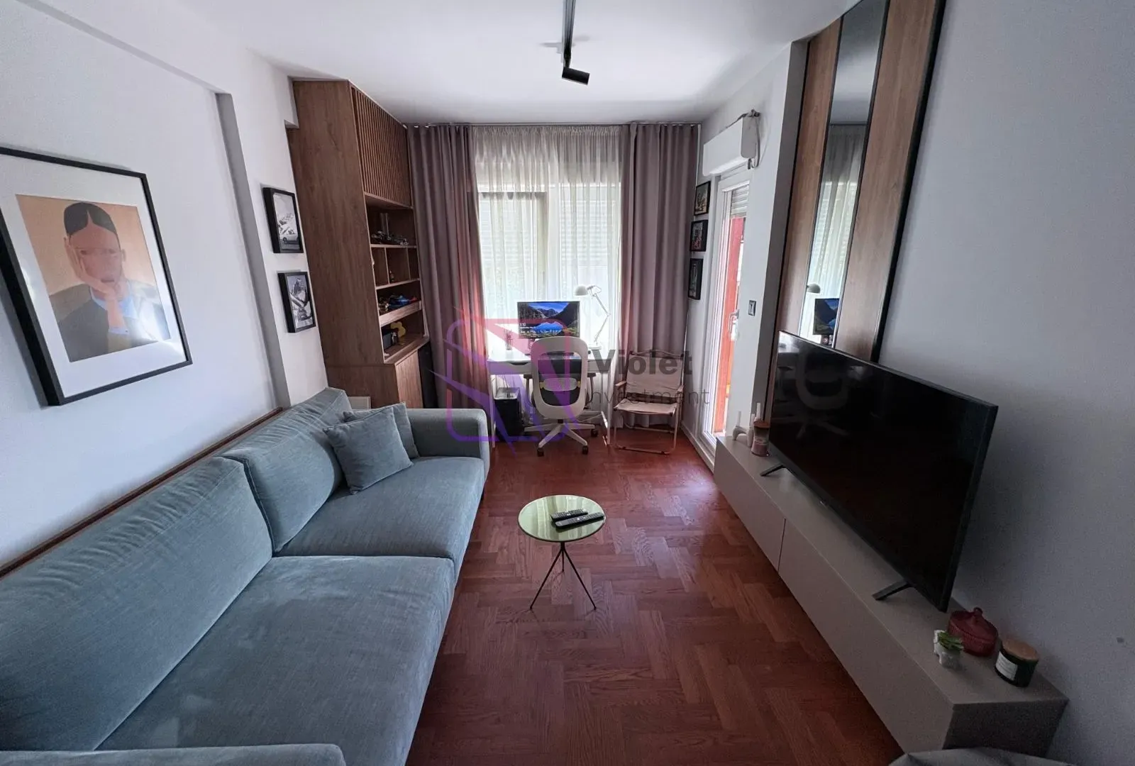 Rent, one bedroom apartment, 37m², Preko Morače, Podgorica
