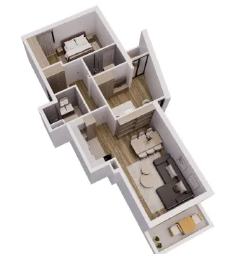 Prodaja, trosoban stan, 66m², Medijana, Niš
