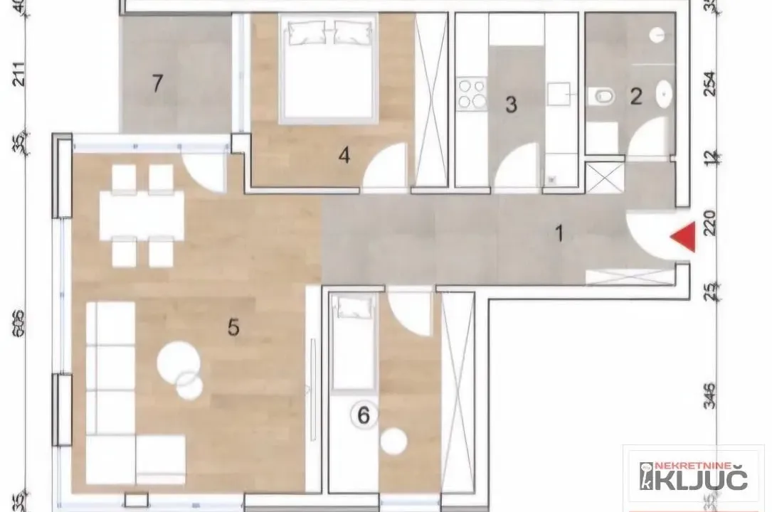 Prodaja, trosoban stan, 70m², Telep, Novi Sad Sve Podlokacije