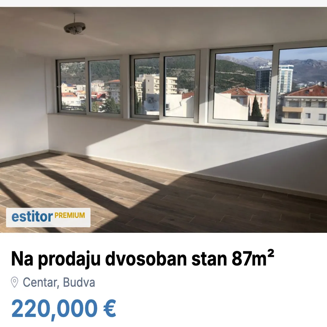 Sale, two bedroom apartment, 87m², Centar, Budva