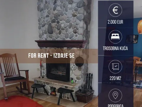 Izdavanje, kuća, 200m², Tološi, Podgorica - image 3