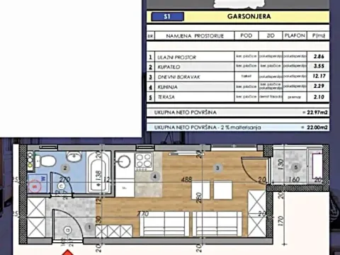 Sale, apartment, 22m², Zabjelo, Podgorica - image 4