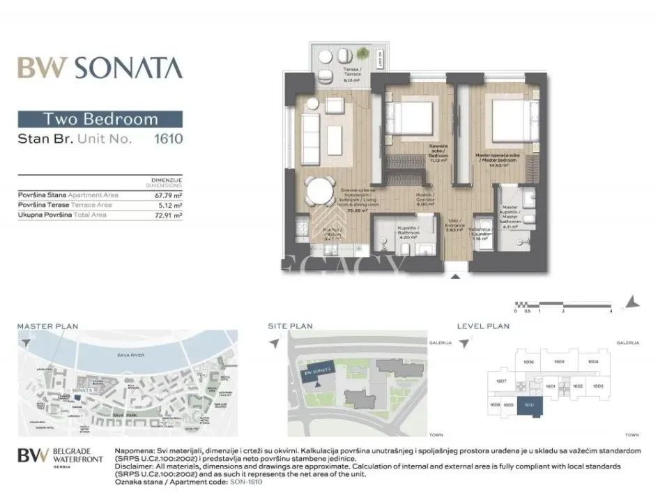 Prodaja, trosoban stan, 73m², Savski Venac, Beograd