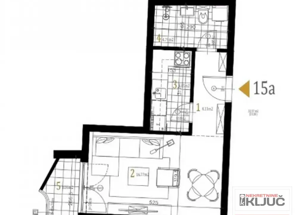 Prodaja, jednosoban stan, 33m², Petrovaradin, Novi Sad