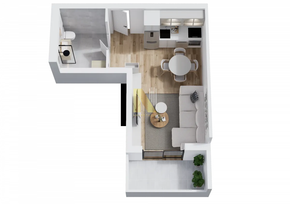 Sale, one bedroom apartment, 30m², Telep, Novi Sad Sve Podlokacije