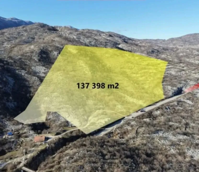 Sale, land lot, 137398m², Čevo, Cetinje