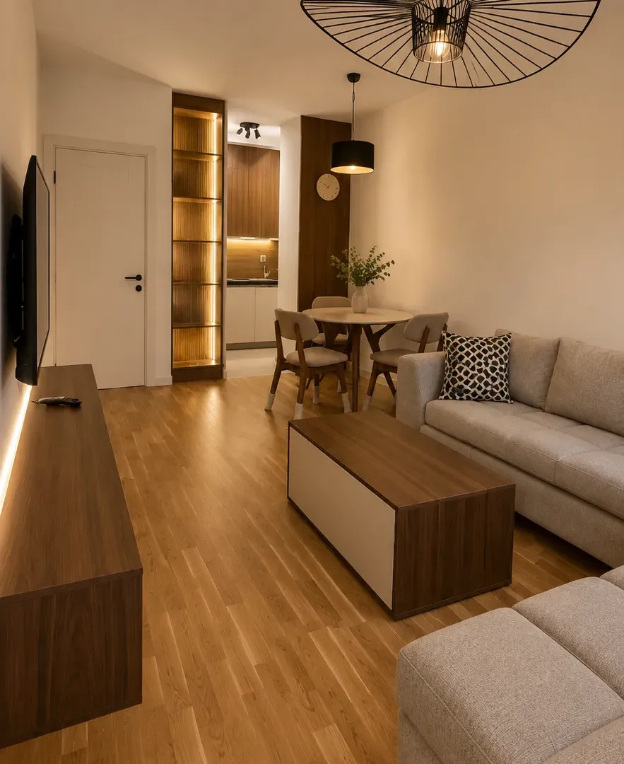 Izdavanje, jednosoban stan, 46m², Stari Aerodrom, Podgorica