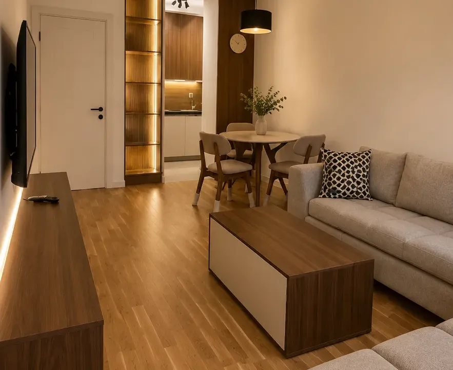 Izdavanje, jednosoban stan, 46m², Stari Aerodrom, Podgorica