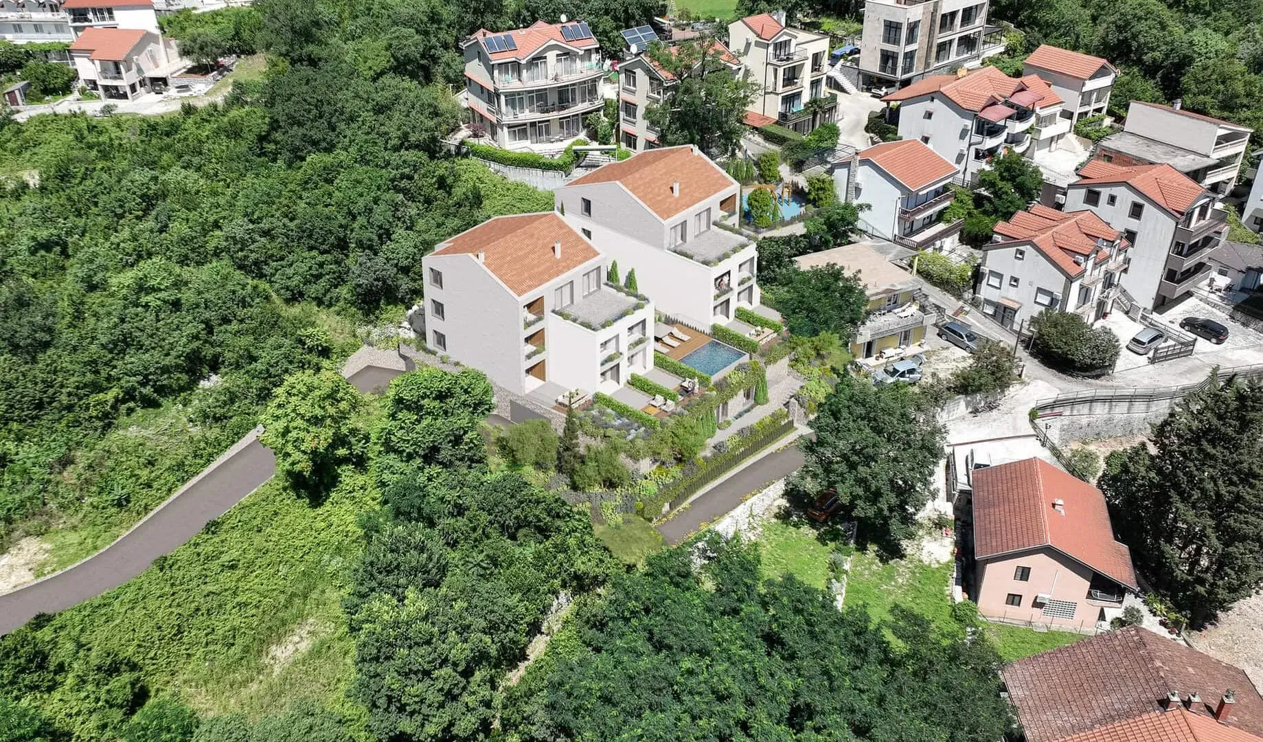 Prodaja, dvosoban stan, 55m², Orahovac, Kotor