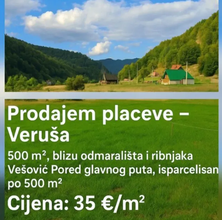 Prodaja, plac, 70000m², Veruša, Podgorica