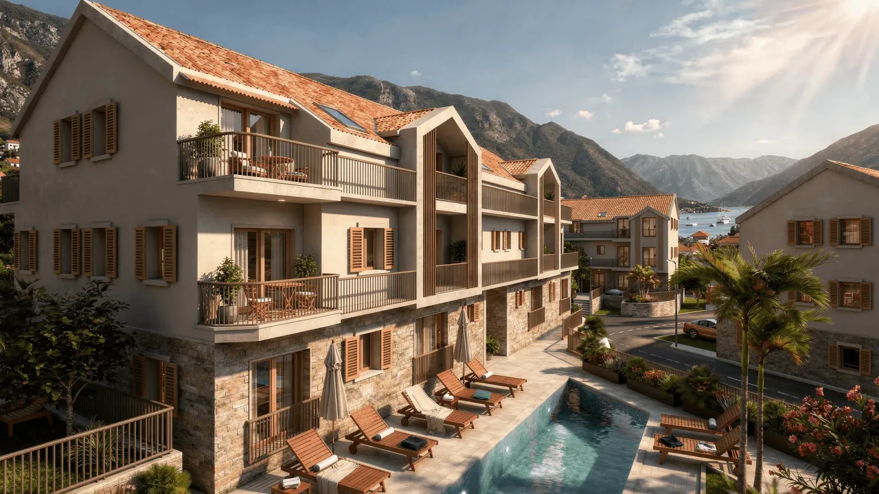 Sale, one bedroom apartment, 59m², Risan, Kotor