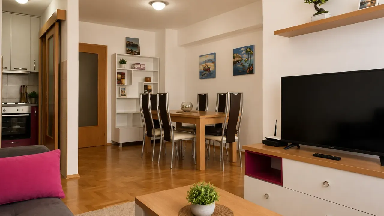 Rent, three bedroom apartment, 90m², Rozino, Budva