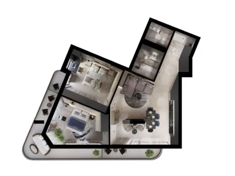 Sale, two bedroom apartment, 76m², Topolica, Bar - image 2