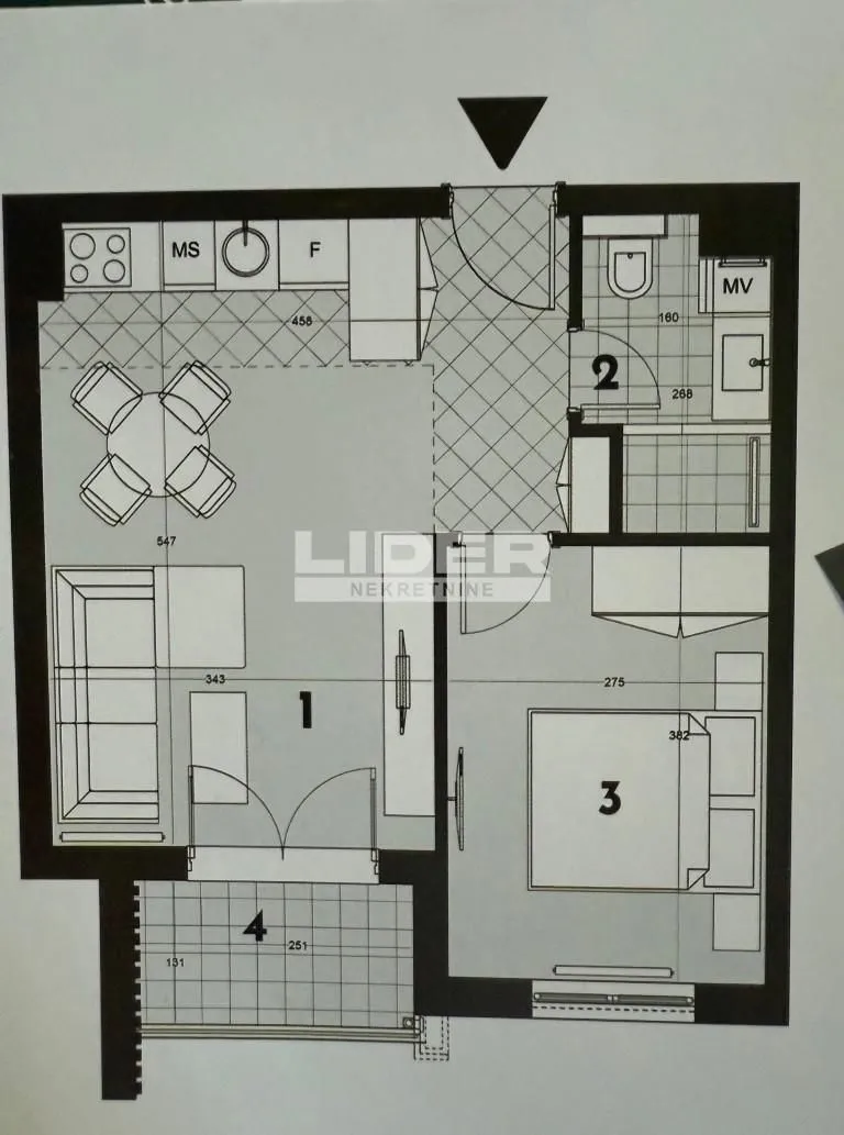 Prodaja, dvosoban stan, 40m², Centar, Čajetina