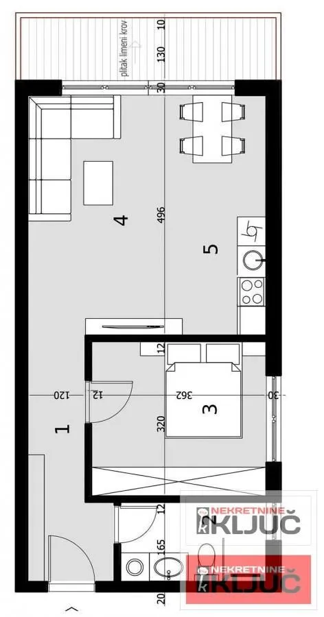 Prodaja, dvosoban stan, 48m², Sremska Kamenica, Petrovaradin