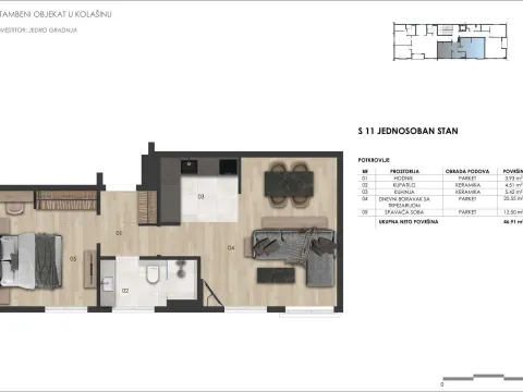 Prodaja, jednosoban stan, 47m², Kolašin, Crna Gora - image 3