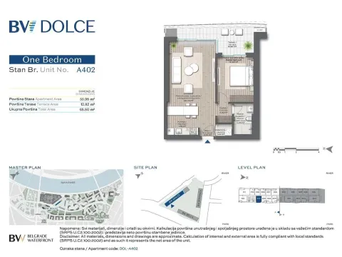 Sale, two bedroom apartment, 69m², Beograd Na Vodi, Beograd - image 13