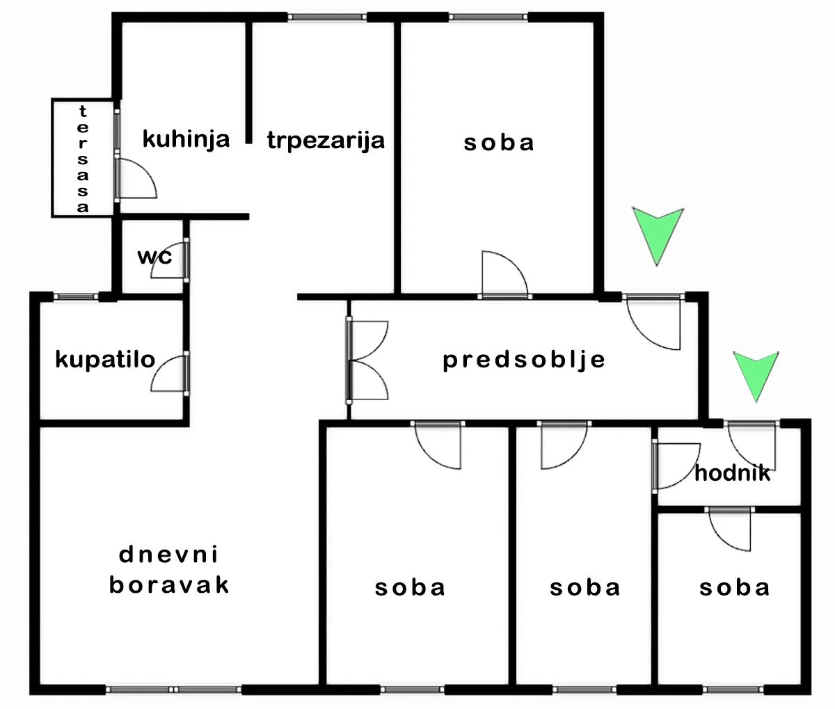 Prodaja, petosoban stan, 129m², Stari grad, Novi Sad