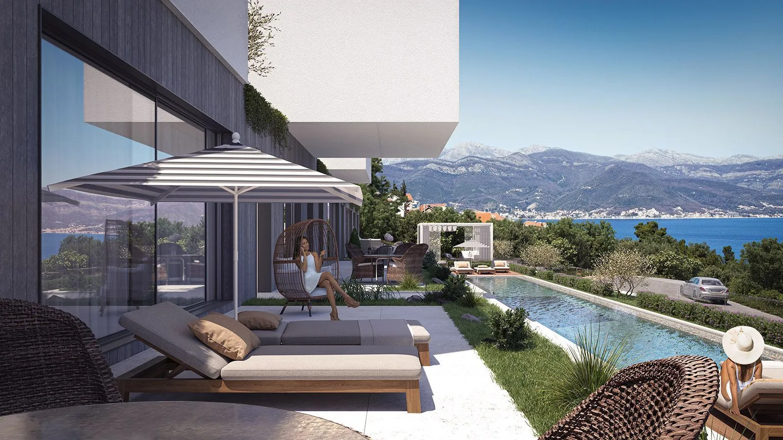 Prodaja, dvosoban stan, 114m², Krašići, Tivat