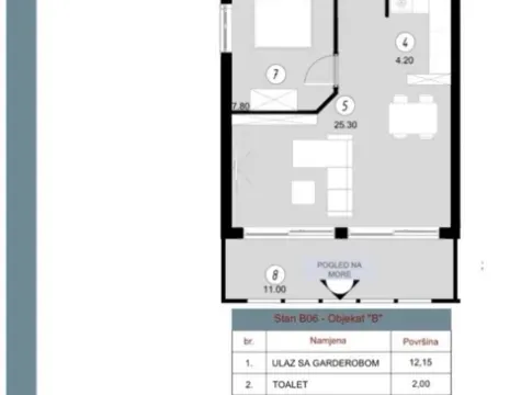 Prodaja, dvosoban stan, 73m², Baošići, Herceg Novi - image 9