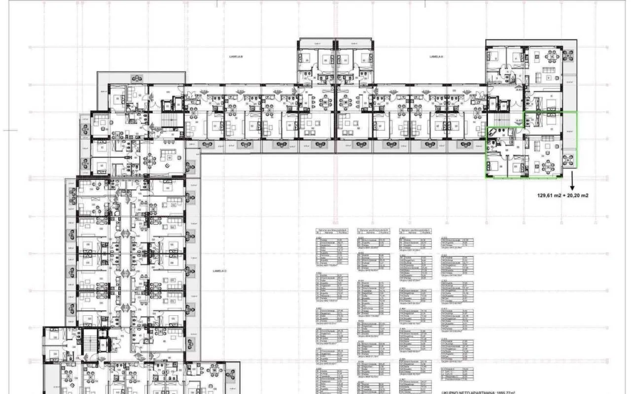 Sale, three bedroom apartment, 149m², Budva, Crna Gora