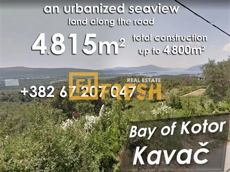 Prodaja, plac, 4815m², Kotor, Crna Gora