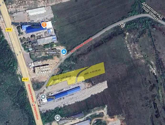 Sale, land lot, 8461m², Mareza, Podgorica