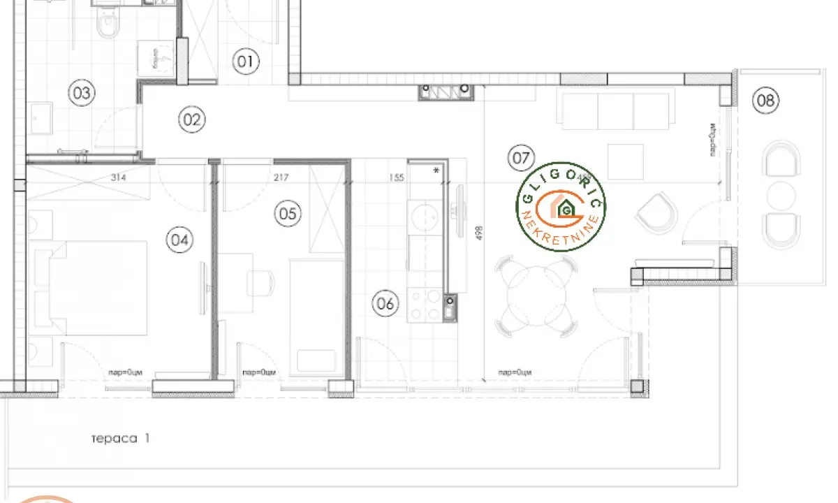 Prodaja, dvosoban stan, 64m², Surčin, Beograd