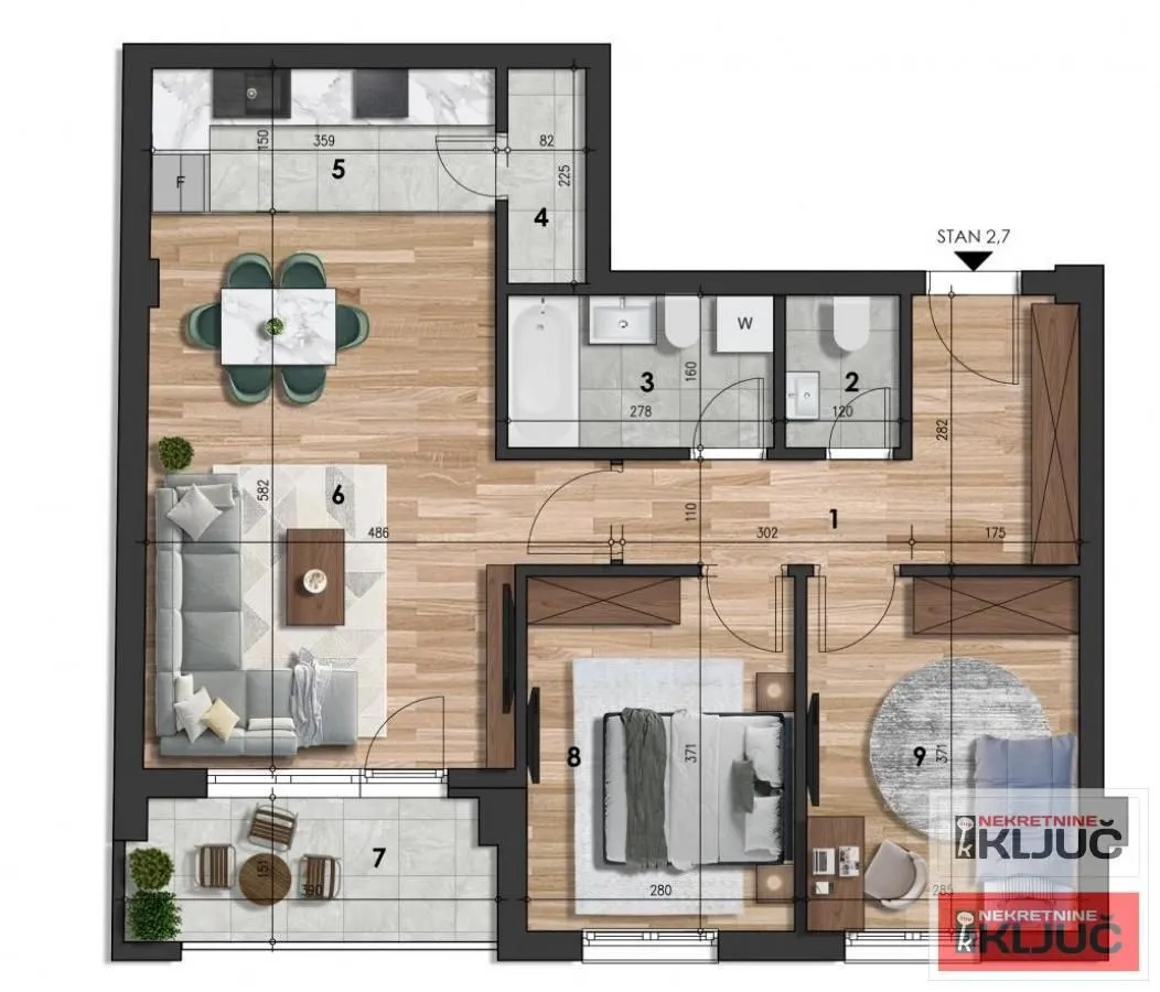 Sale, three bedroom apartment, 72m², Bulevar patrijarha Pavla, Novi Sad Sve Podlokacije